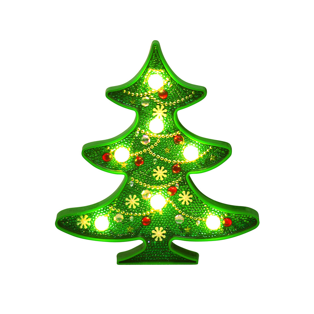 Diamant Schilderij 3D Kerstboom LED Kerstversiering Verlichting Leuke Sneeuwpop Ornament Xmas Party 