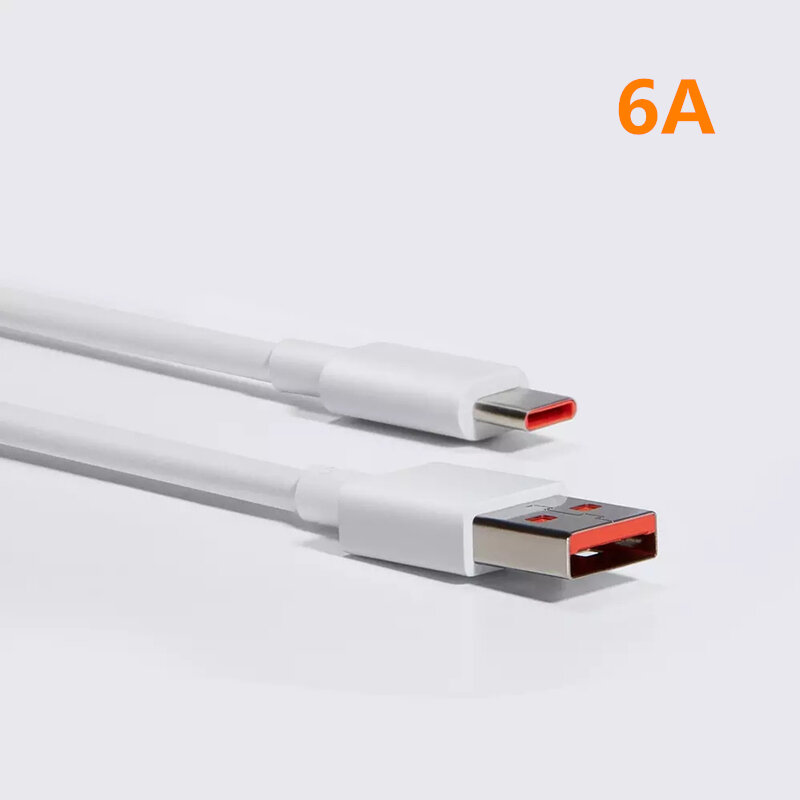 Originele Xiaomi 6A USB Type-C Snel Opladen Datakabel voor Xiaomi Mi 10/10 T POCO X3 NFC voor Samsun