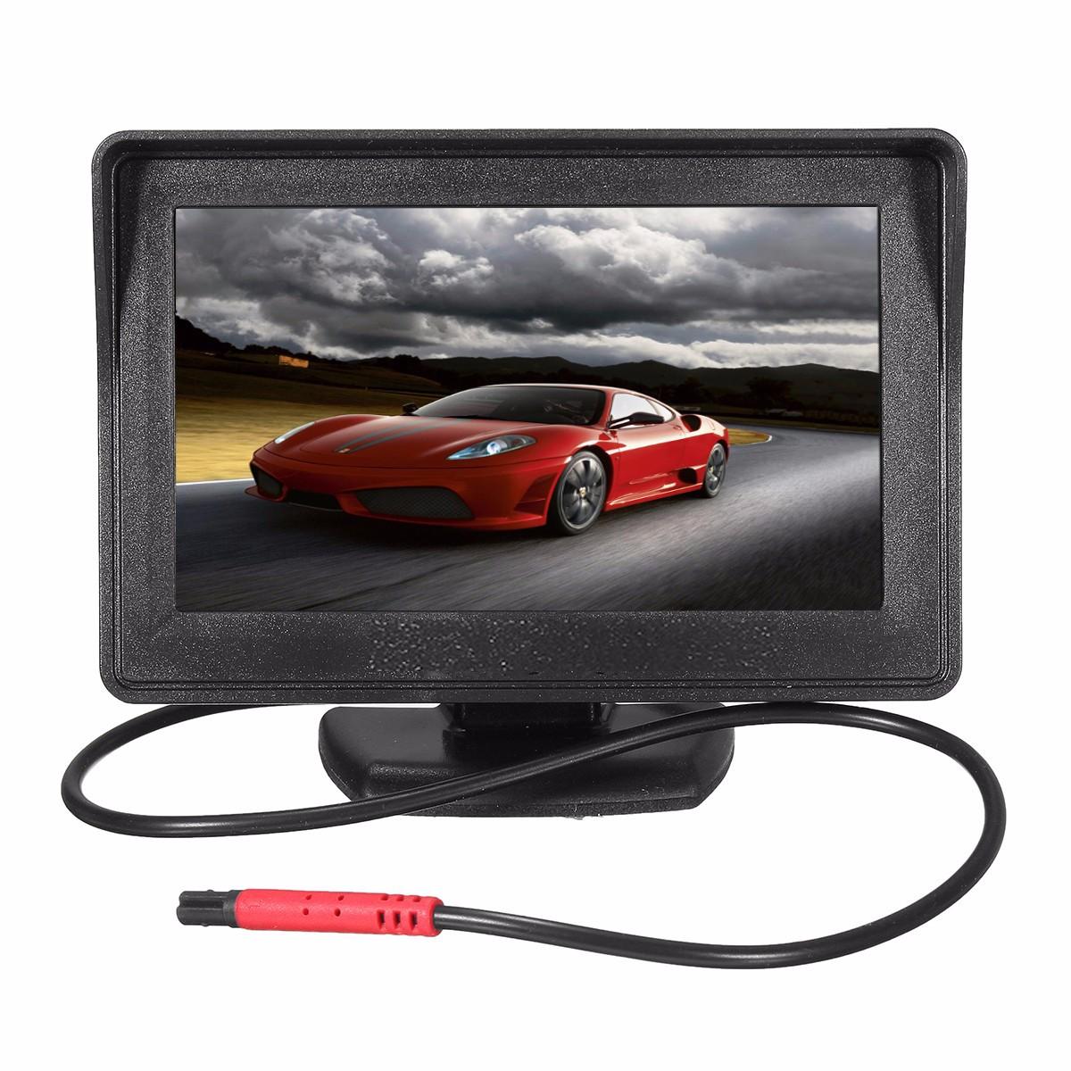 8 LED Night Vision Car Rear View Reverse Backup Camera 4.3 inch LCD Monitor