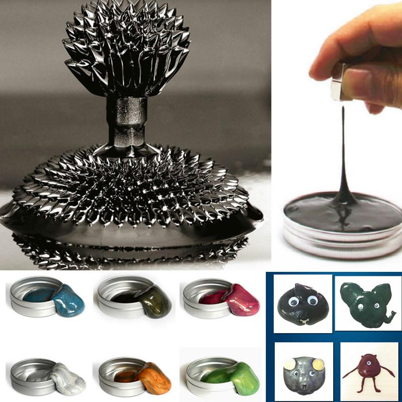 Magnetic Mud Plasticine Putty Ferrofluid Dense Ferro Fluid Magnet Toys