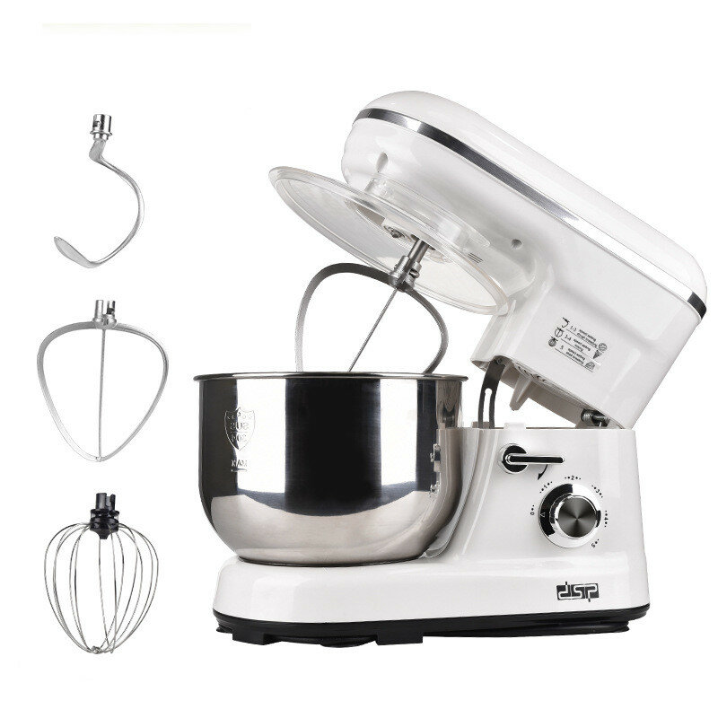 

DSP KM3007 1200W 5L Stand Mixer 5 Speed Adjustment Powerful Motor Low Noise Suitable for Stirring Beating Eggs