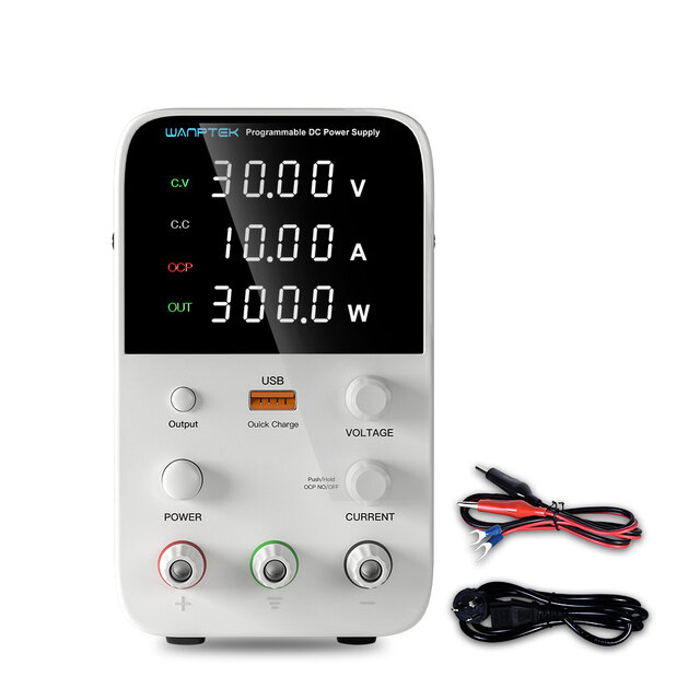 WANPTEK WPS3010B 30V 10A Adjustable DC Power Supply Programmable 4 Digits LED Display Switching Regulated Power Supply