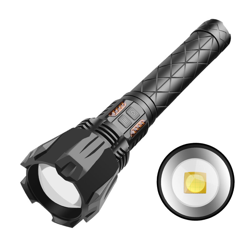 

XANES® 0118 XHP160 LED Flashlight 4500lm 5 Modes Zoomable Tactical Torch USB Rechargeable 18650 Battery