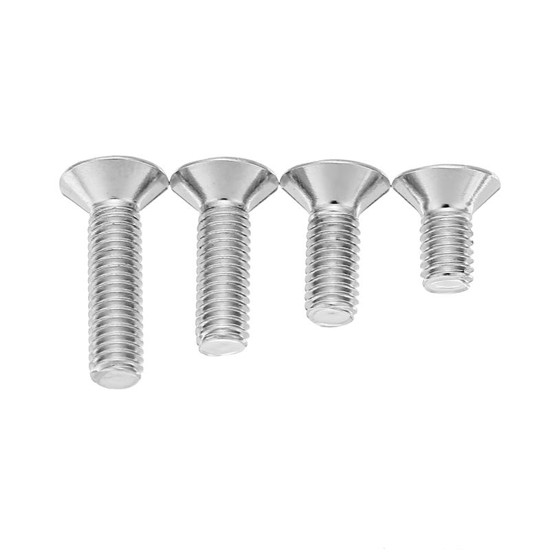 Suleve  M3ASH5 10st M3 Hex Afgesneden Flat Head Schroeven Legering Staal Titanium Plated 12.9 Graad