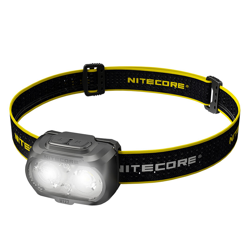 NITECORE UT27 2 * XP-G3 S3 500LM 7-modi LED-koplamp USB Oplaadbare lange opname Camping Vissen Onder