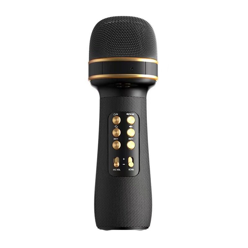 

WS-898 Wireless Bluetooth 5.0 Condenser Microphone Speaker FM Radio Integrated Mic for IOS Android Smartphone Children H