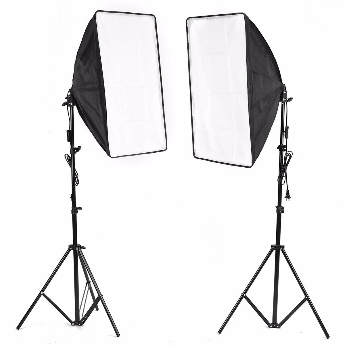 2x ARRI SANDBAG PHOTOGRAPHIC STUDIO LIGHTING STANDS & FLASH HEAD SOFT BOX BOXES 