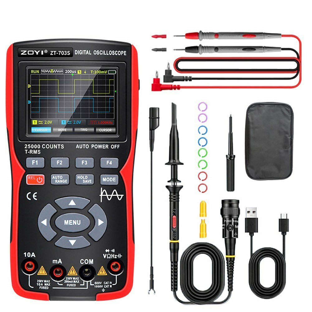 best price,703s,3,in,1,dual,channel,50mhz,oscilloscope,multimeter,generator,280msa-s,coupon,price,discount