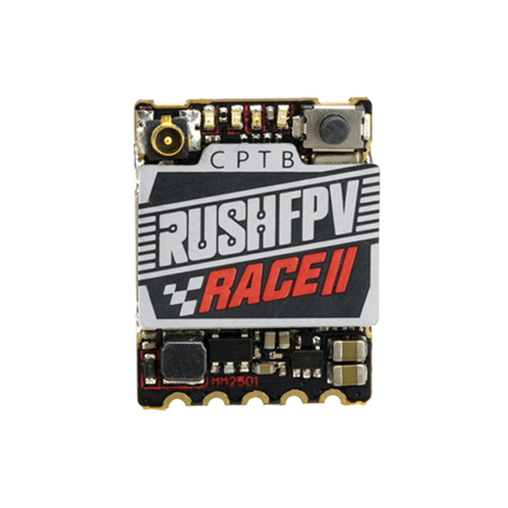 RUSH TANK RACE II 5.8Ghz 48CH PIT/25/100/200mW/MAX FPV-zender SmartAudio 20x15mm 1.7g voor RC Racing