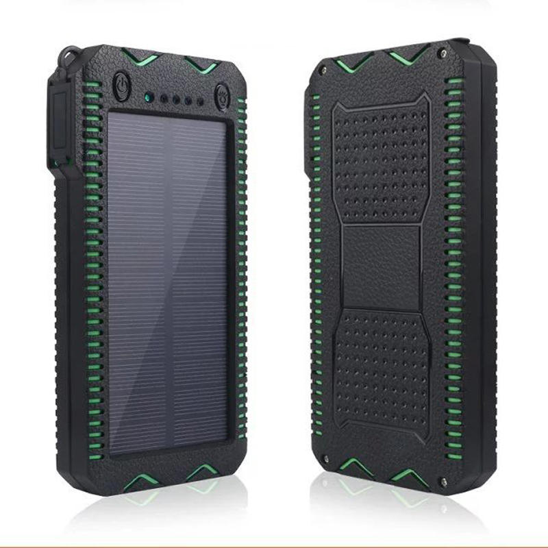 IPRee® 4 In 1 12000mAh Portable Solar Charger Panel Emergency Flashlight USB Power Bank  