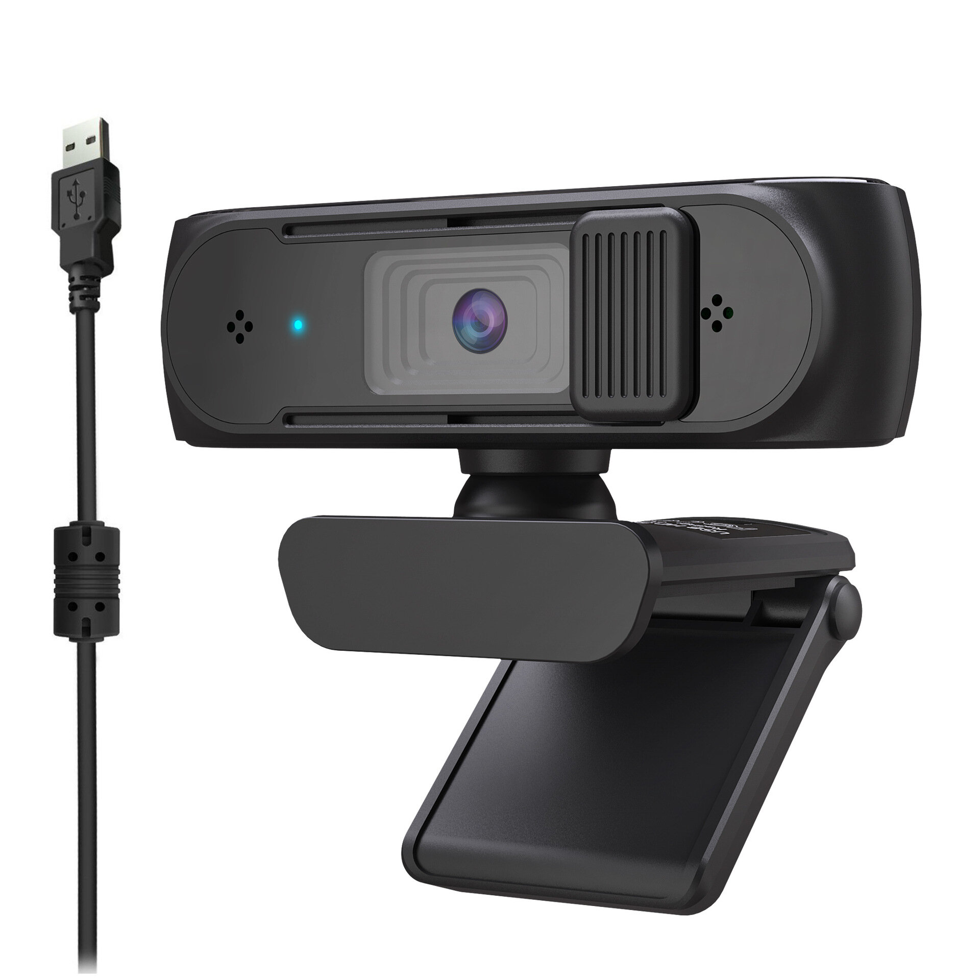 Haokai K30 HD 5MP USB-webcam 77 ? Groothoekautofocus Ingebouwde dubbele microfoon met privacyafdekki
