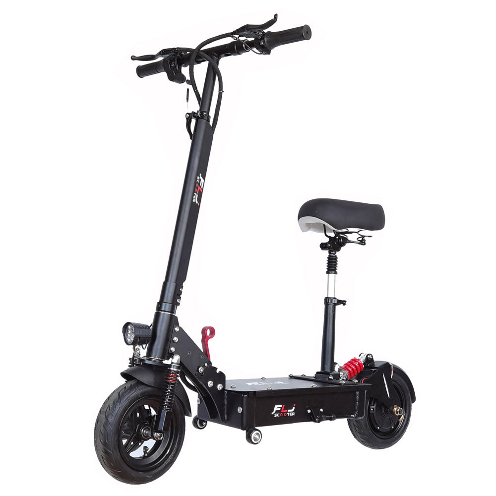 [EU Direct] FLJ K1 25Ah 48V 1200W 10 Inches Tires 45km/h Top Speed 60-80KM Mileage Range Electric Scooter Vehicle
