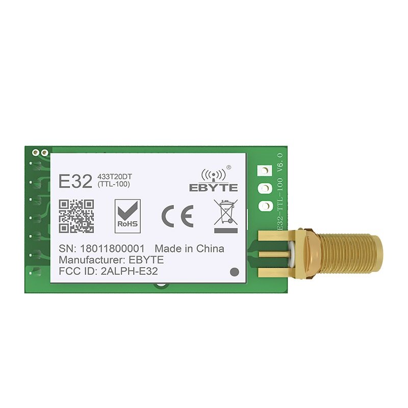 

Ebyte® E32-433T20DT SX1278 3km CE FCC 100mW TCXO DIP UART Wireless Receiver Transmitter Transceiver LoRa 433MHz IOT Modu