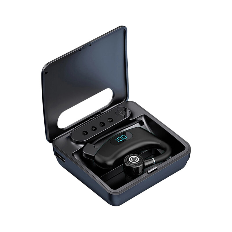 Bakeey V12 Business Earphone Data Display Battery-Mounted Ear-Mounted bluetooth 5.2 Headset Fashion 