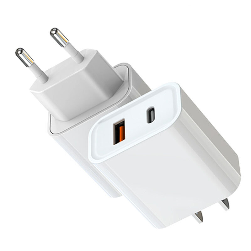 

Bakeey PD 20W Dual USB Charger USB PD QC3.0 Travel Charger Adapter Fast Charging For iPhone 12 Pro Max Mini OnePlus 8Pro