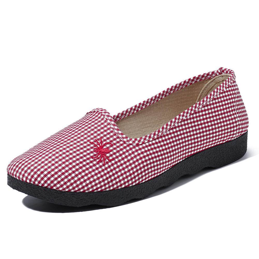 46% OFF on Casual Comfortable Breathable Slip On Flats Women Shoes