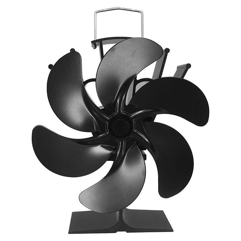 6 лопастей Каминный вентилятор для дровяной печи Fan Upgrade Designed Бесшумная работа Экологический дружественный вентилятор для тепла
