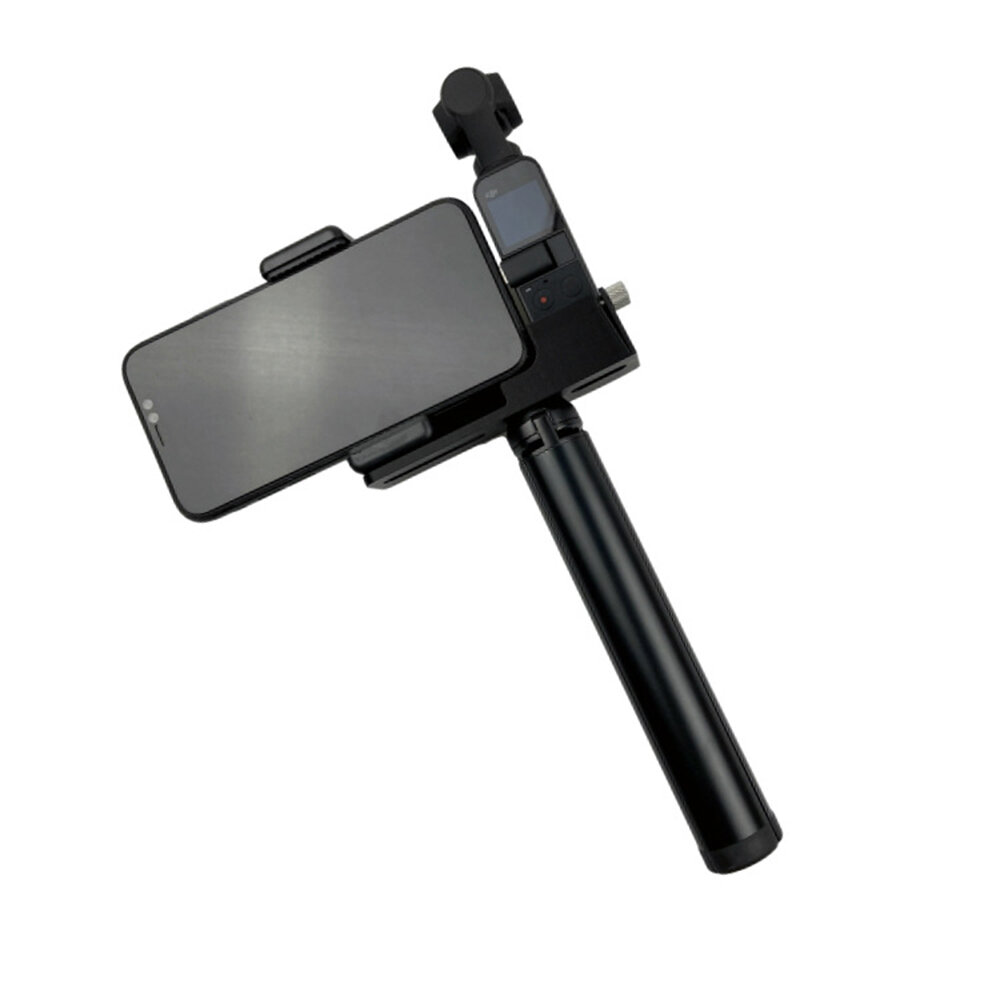 Zwart groot metalen statief Multifunctionele mobiele telefoonhouder voor DJI Osmo Pocket 2 "