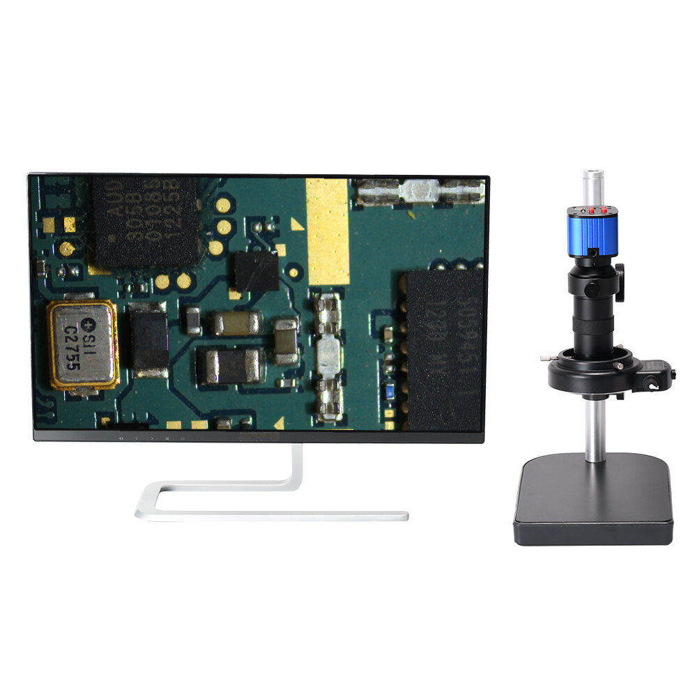 

24MP 4K 1080P HDMI USB Industrial Video Microscope Camera 1-150X Zoom C Mount Lens Remote Control For Digital Image Acqu