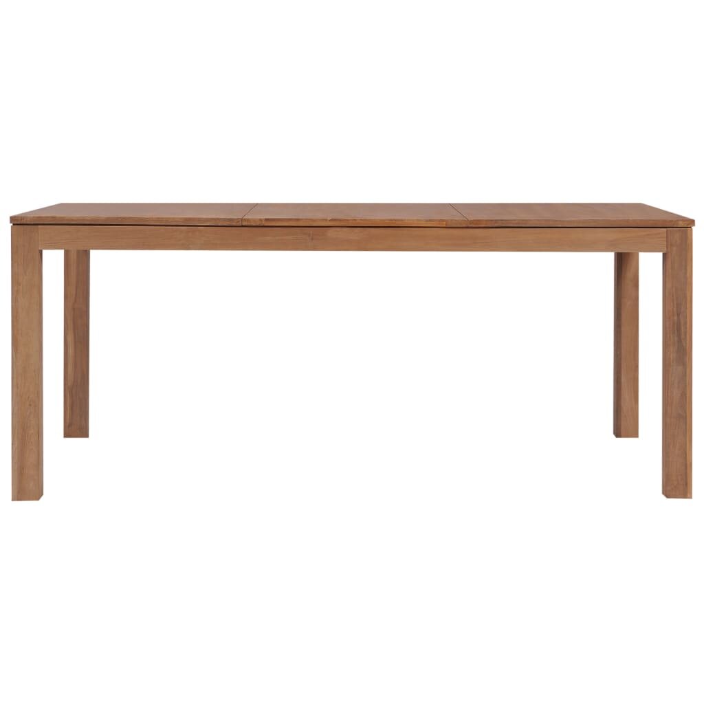 Dining Table Solid Teak Wood with Natural Finish 70.9