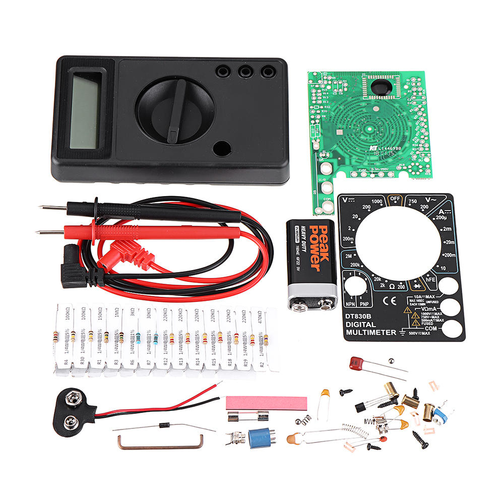 DIY DT-830T Digital Multimeter Electronic Training Kit 