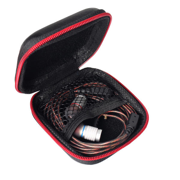 Mini-caixa saco kz retro armazenamento carcaça do cabo do fone de ouvido para fone de ouvido