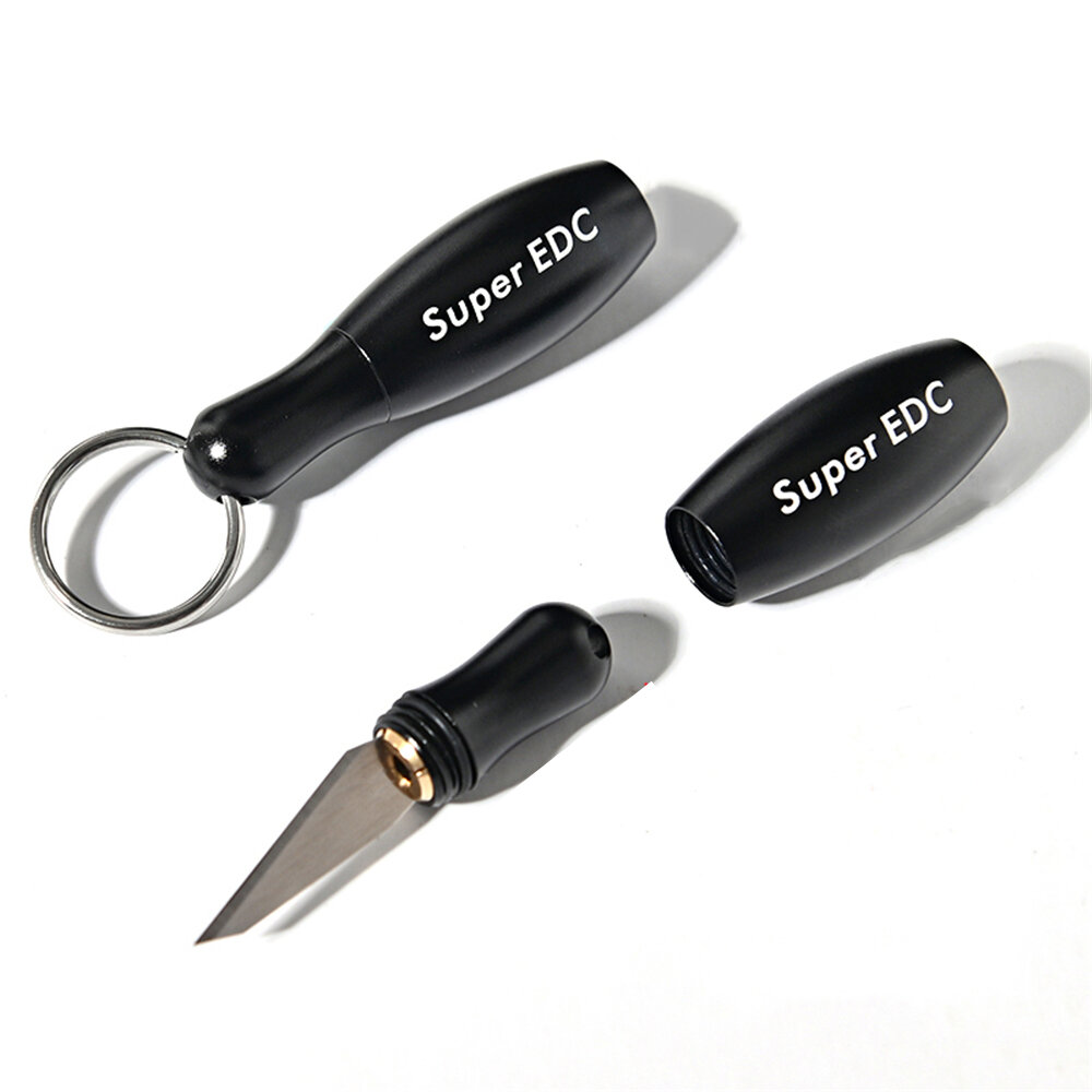 Mini Zakmes Draagbare Aluminium Blade Cutter Sleutelhanger Envelop Pakketopener Home Office Supplies