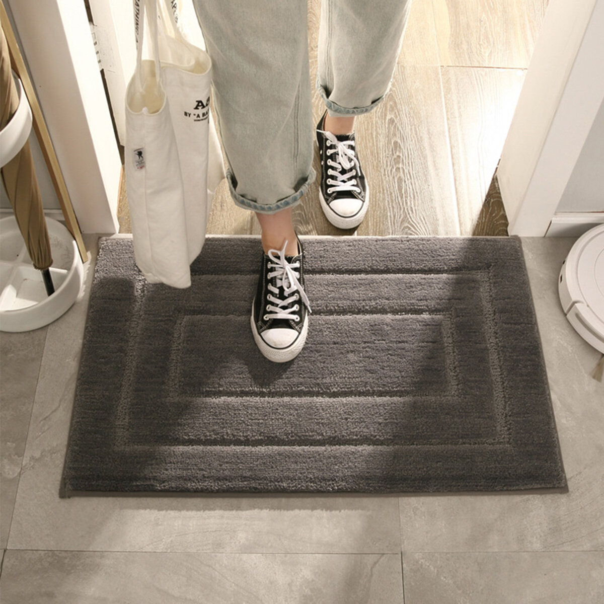 Thickening Waterproof Bathroom Floor Mats Home Entrance Absorbent Anti-slip Mat Bedroom Floor Mats