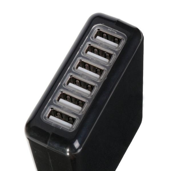 6 USBポートACアダプタ5V 4A US EU UK AU壁面充電器（スマートフォン用）