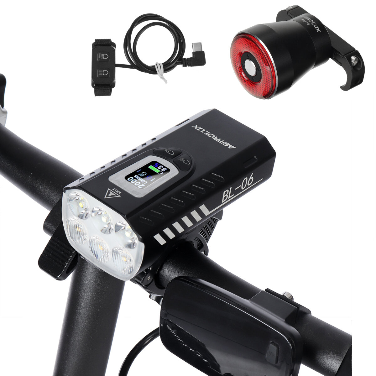 Lampka rowerowa Astrolux BL06 3+3 LEDs 2000LM za $39.99 / ~168zł