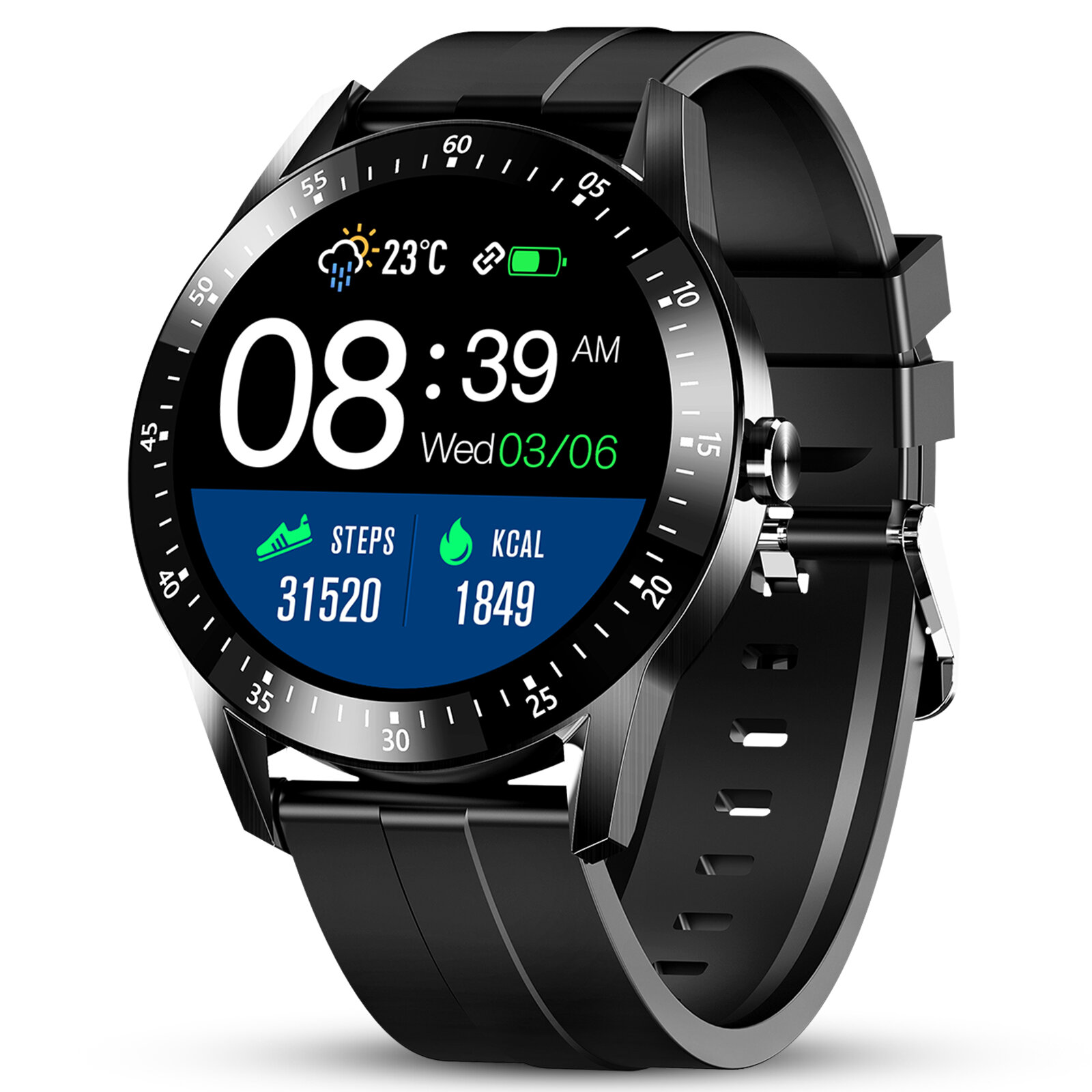 Στα 18,93€  από αποθήκη Πολωνίας | GOKOO S11 1.28 inch Full Touch Screen Heart Rate Blood Pressure Monitor 24 Sports Modes 300mAh Large Battery Capacity IP67 Waterproof Smart Watch