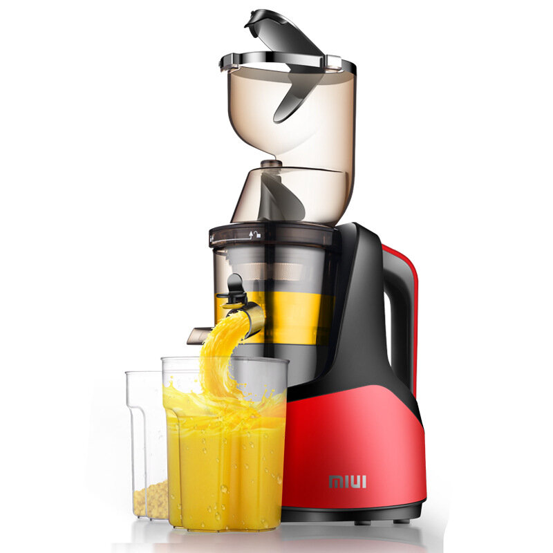 

MIUI JE-B03B Juicer 150W Juicer Extractor Machine Slow Masticating Easy to Clean Quiet Motor for Vegetables and Fruits J