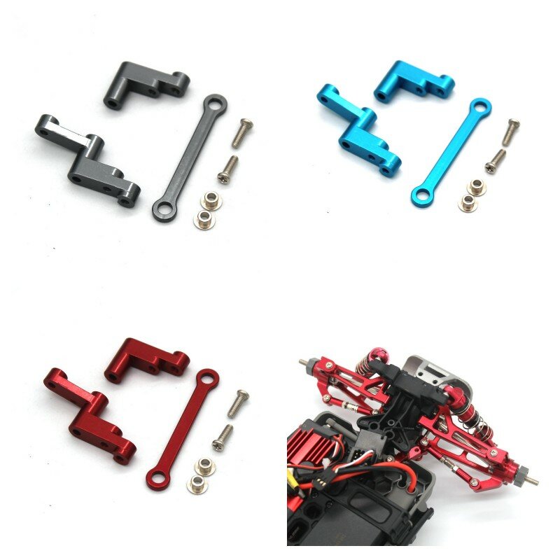 

MJX 16207 16208 16209 16210 H16 1/16 Rc Car Metal Upgrade Parts Steering Set