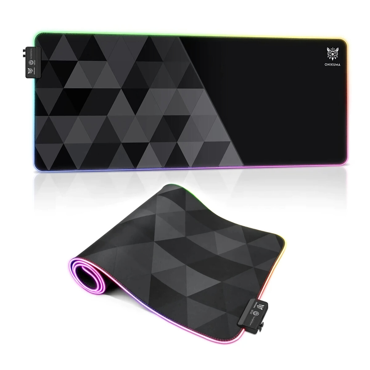 ONIKUMA G5 RGB gloeiende muismat 12 verlichtingsmodi Soft Rubber antislip groot gaming-toetsenbord P