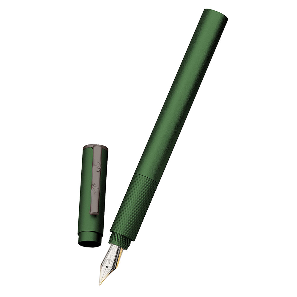 Hongdian H3 Metal Fountain Aluminum Alloy Beautiful Bamboo Clip EF 0.4mm Size Writing Ink Pen for Bu