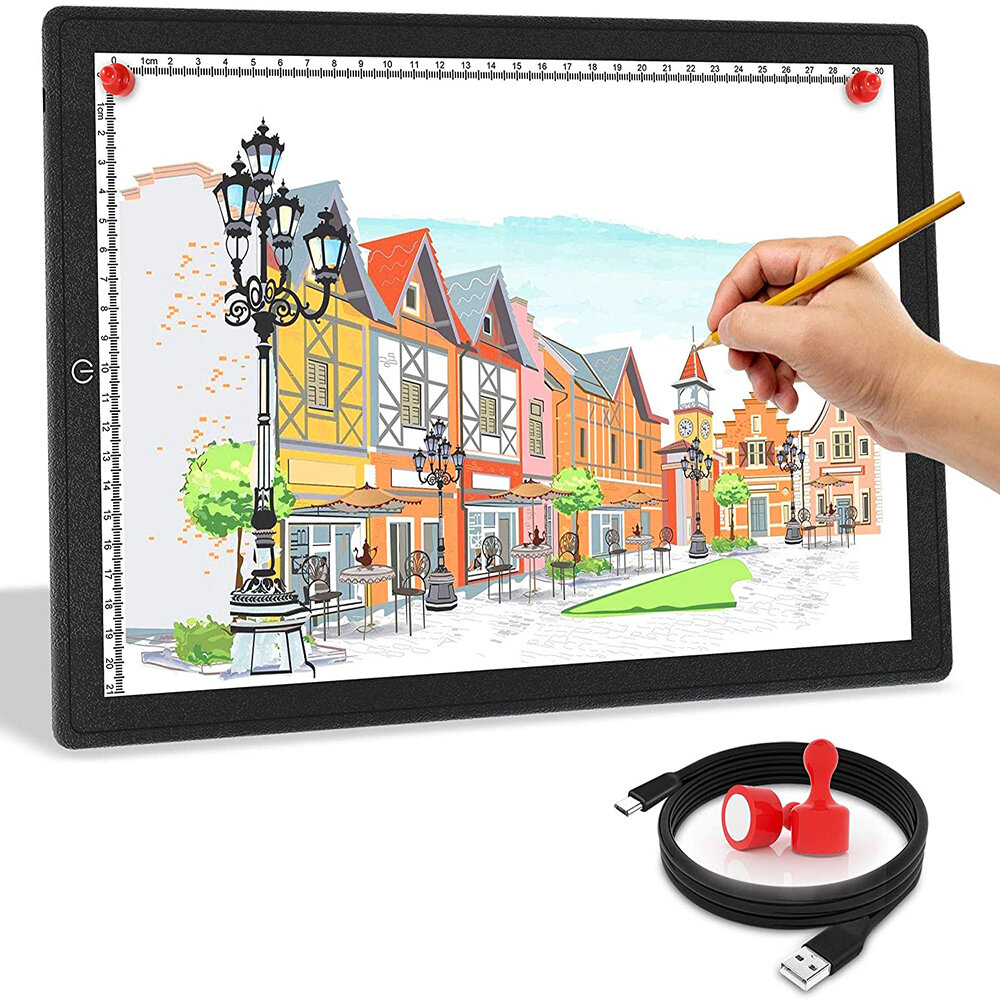 

A3/A4 Touch Dimmable USB LED Light Drawing Copy Pad Tablet With Magnet Ultra-Thin Portable Diamond Painting Board Kit fo