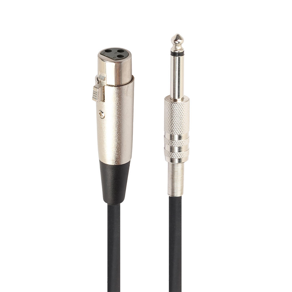 1.8 / 3M REXLIS BK3045K1 3-pins vrouwelijke XLR naar 1/4 "mannelijke mono-microfoon audiokabel