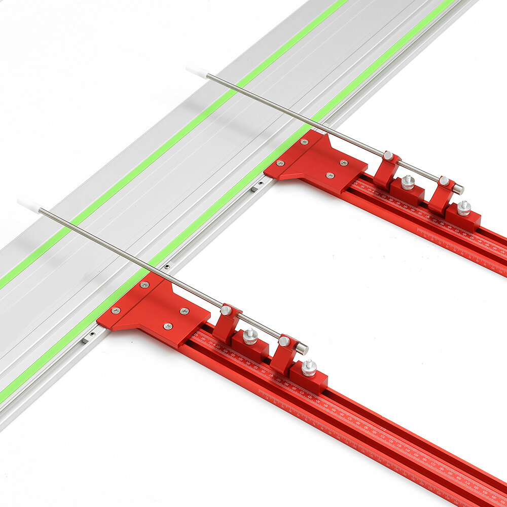 FONSON Verbeterd Aluminium Parallel Gids Systeem voor Herhaalbare Bezuinigingen voor Track Zaag Rail