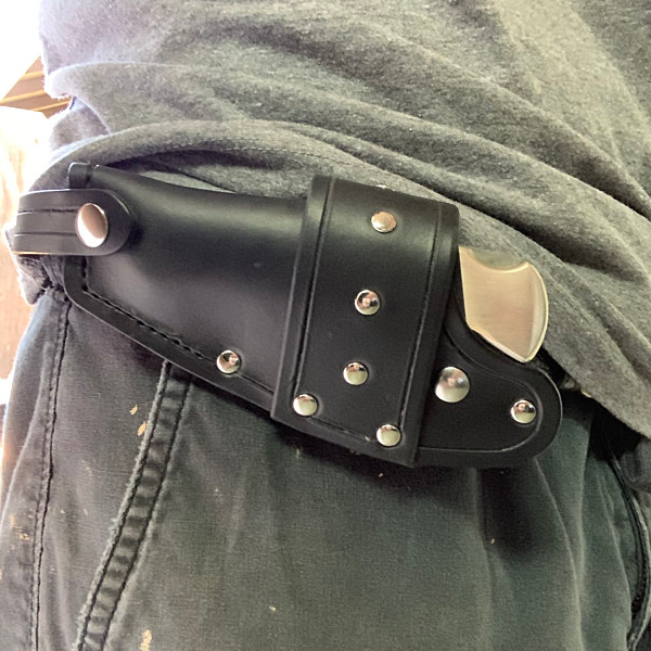 

Men Genuine Leather Retro Mini Easy Carry Multitool Organizer Gearbag Belt Sheath Waist Bag With Belt Loop