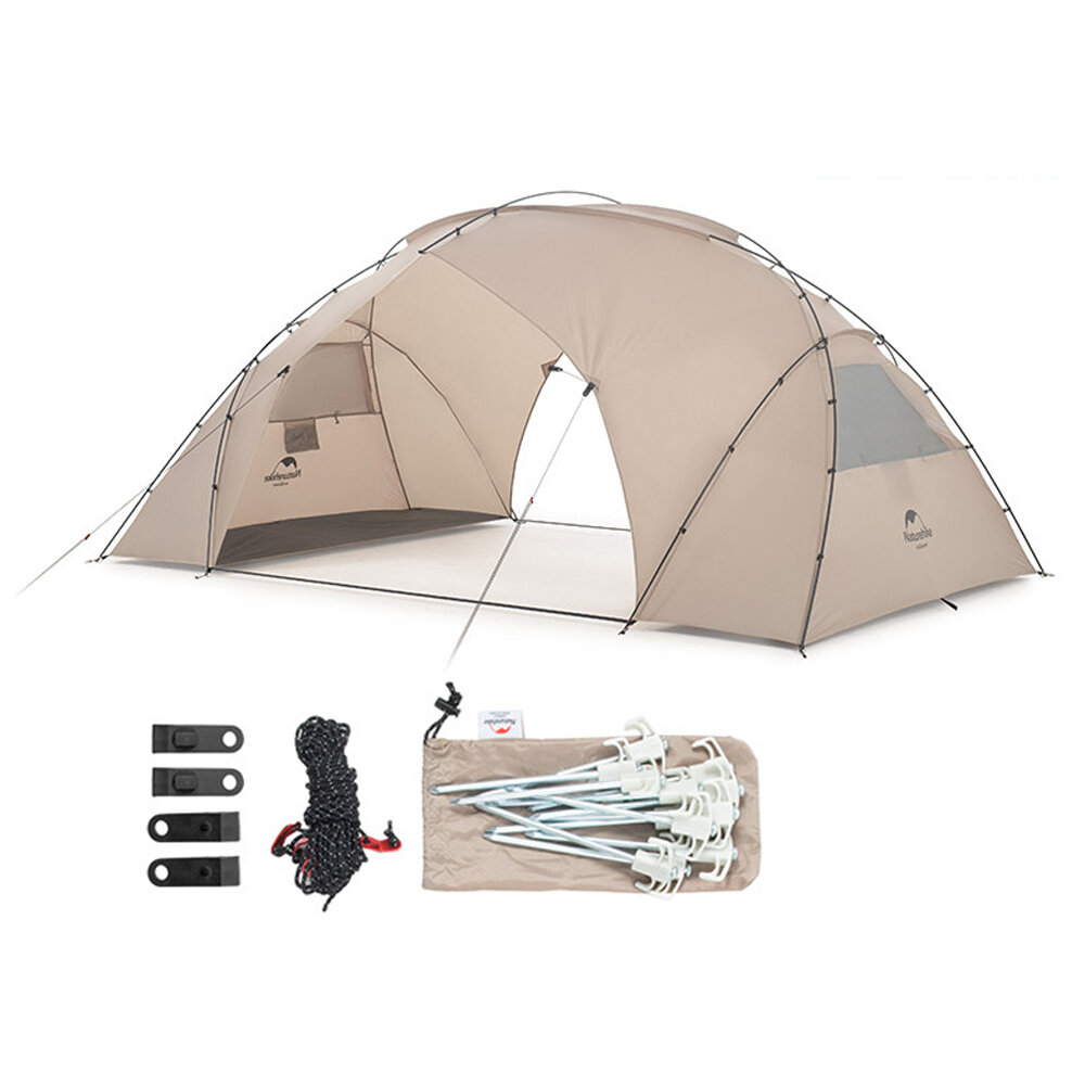 Naturehike NH20ZP116 Dubbele Personen Camping Tent Winddicht Waterdicht Zonbescherming UF50+ Zonnescherm Luifel.