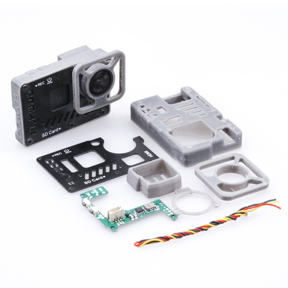 Flywoo FPV Camera Lite-hoesje met BEC-bord voor GoPro Naked GP6 GP7-actiecamera