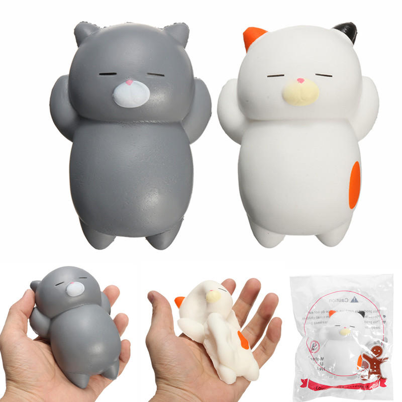 

SquishyShop Sleeping Lazy Кот Soft Squishy Slow Rising With Packaging Collection Игрушка для подарков