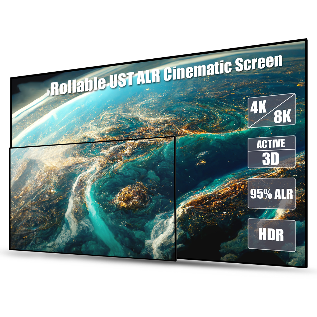 best price,awol,100inch,alr,projector,cinematic,screen,ust,eu,discount