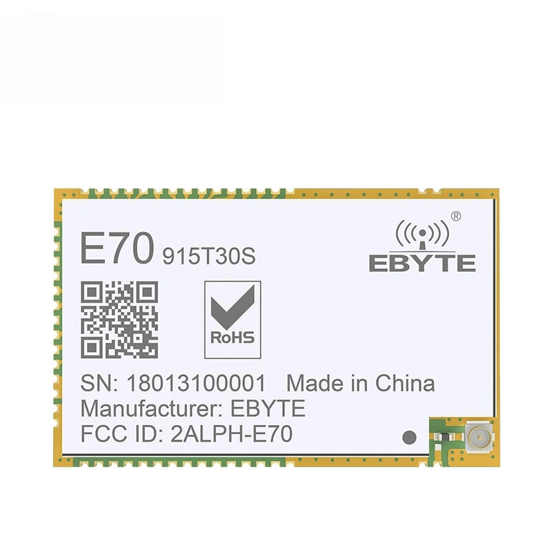 

Ebyte® E70-915T30S CC1310 1W SoC SMD UART 915MHz IPX Interference Transceiver Wireless Приемник RF Module