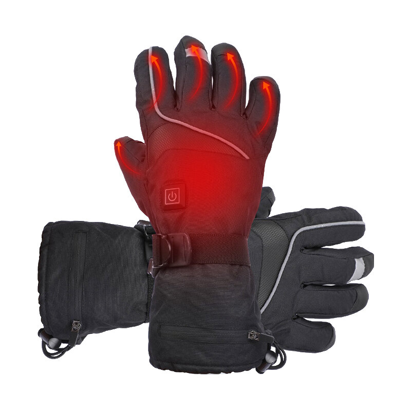 USB Touch Screen Electric Heated Gloves Waterproof Temperature Control