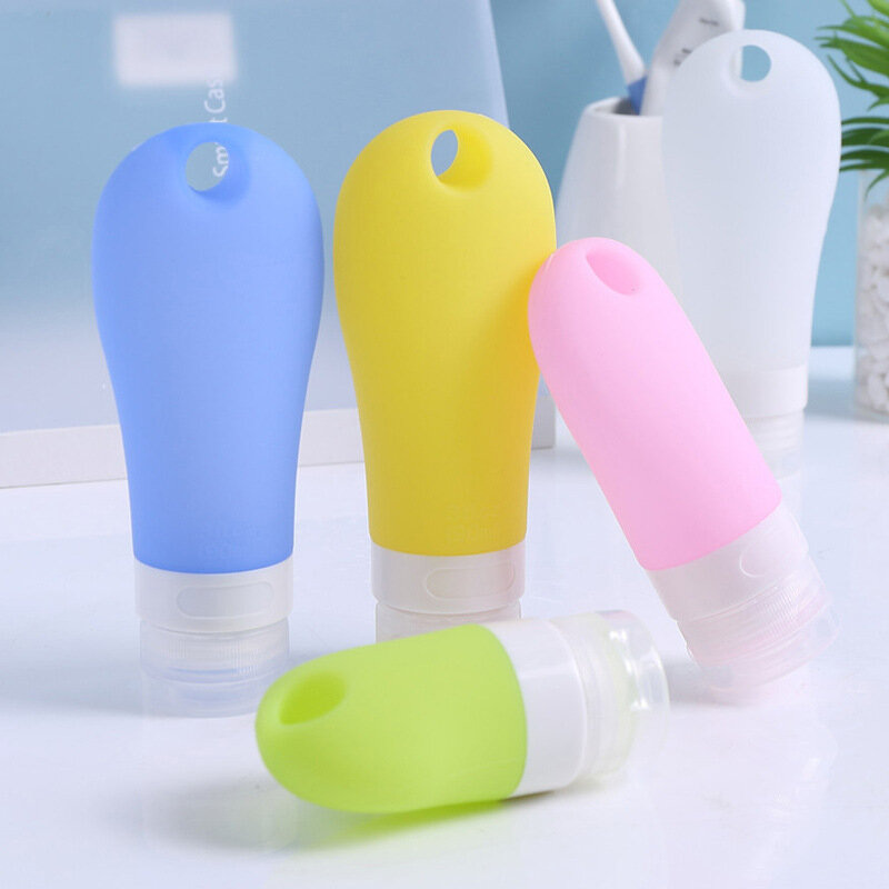 

38ml Empty Silicone Travel Packing Press Having Holes Bottles For Lotion Shampoo Bath Small Sample Containers