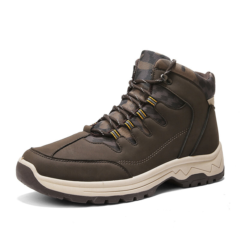 55% OFF on Men Outdoor Sport Slip Resistant Casual Hiking Boots
