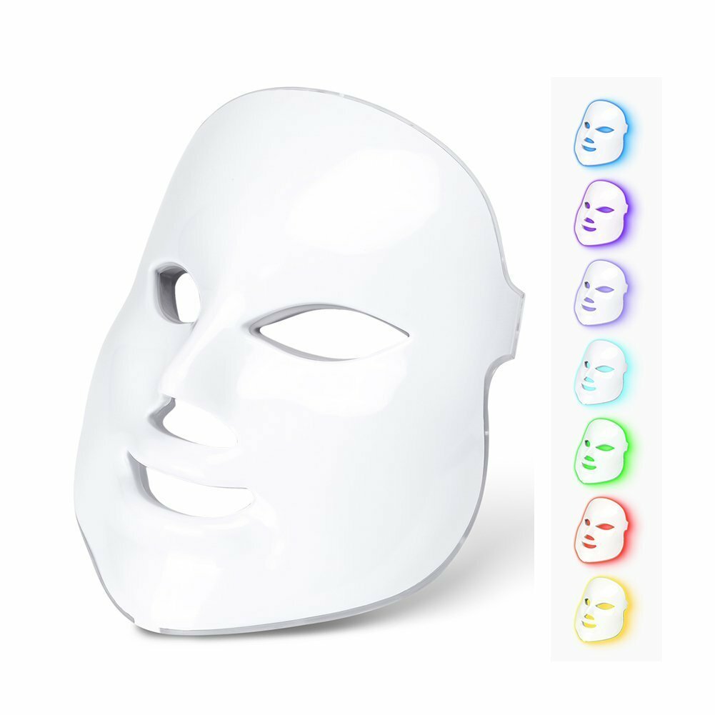 7 Color Lights LED Photon Therapy Mask Facial Mask For Anti-aging Acne Treatment