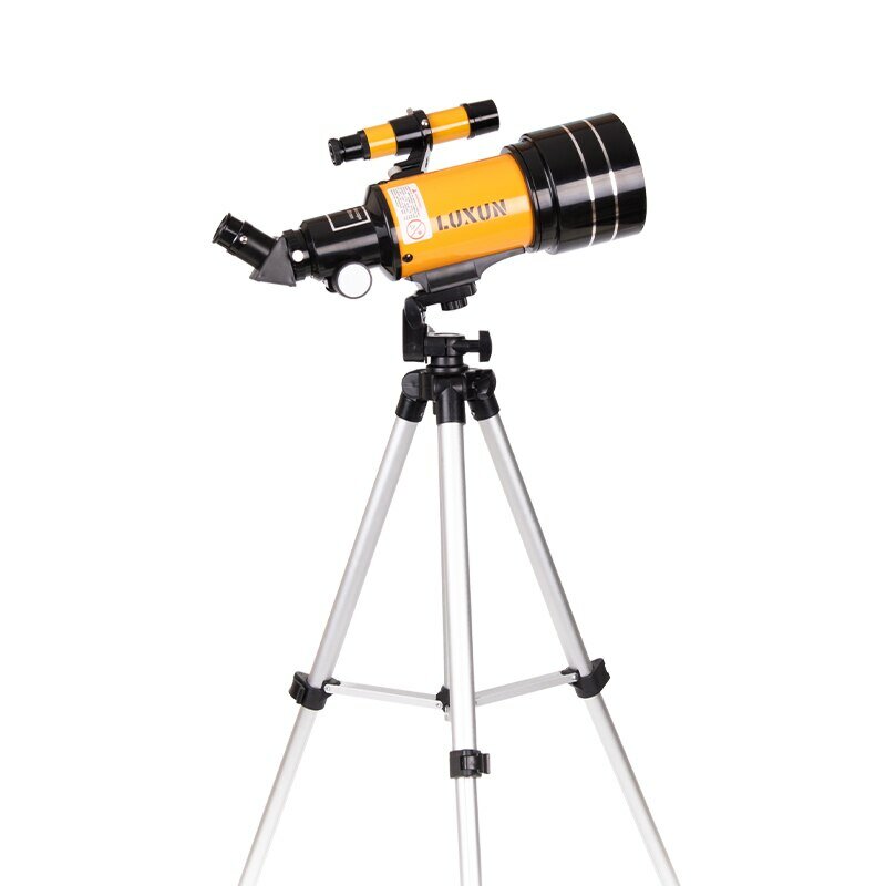 15X-150X 70mm großer Apertur astronomischer Refraktion Monokular Teleskop mit Stativ Okular Staubabdeckung Telekonverter Sternsucher für Sterngucken Vogelbeobachtung