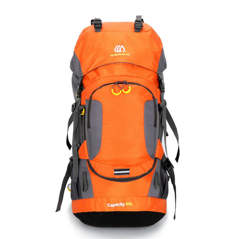 WEIKANI 60L Climbing Backpack Reflection Waterproof Storage Bag 14inch Laptop Bag Outdoor Camping Travel
